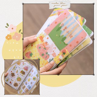 SỔ TAY LƯU TRỮ HÌNH DÁN STICKER FUNNY FRIENDS - Tiệm Ngựa Gỗ