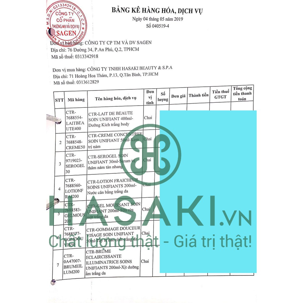 Sữa Dưỡng Sáng Da CHATEAU ROUGE Lait De Beauté Hydratant 400ml