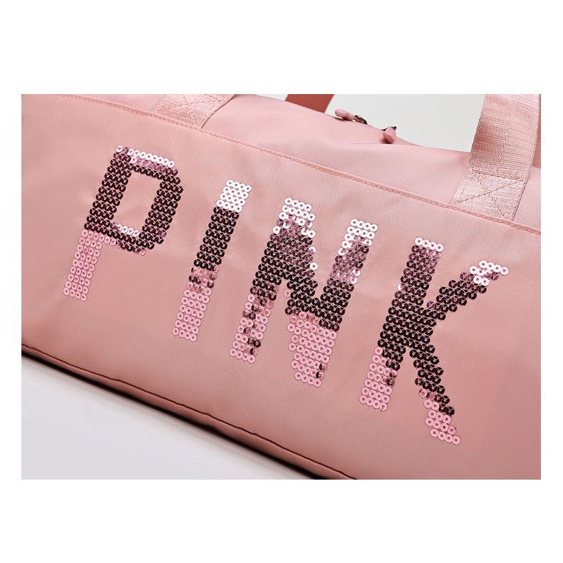 Túi du lịch Tập gym Pink siêu đẹp có ngăn đựng giày cao cấp KL8