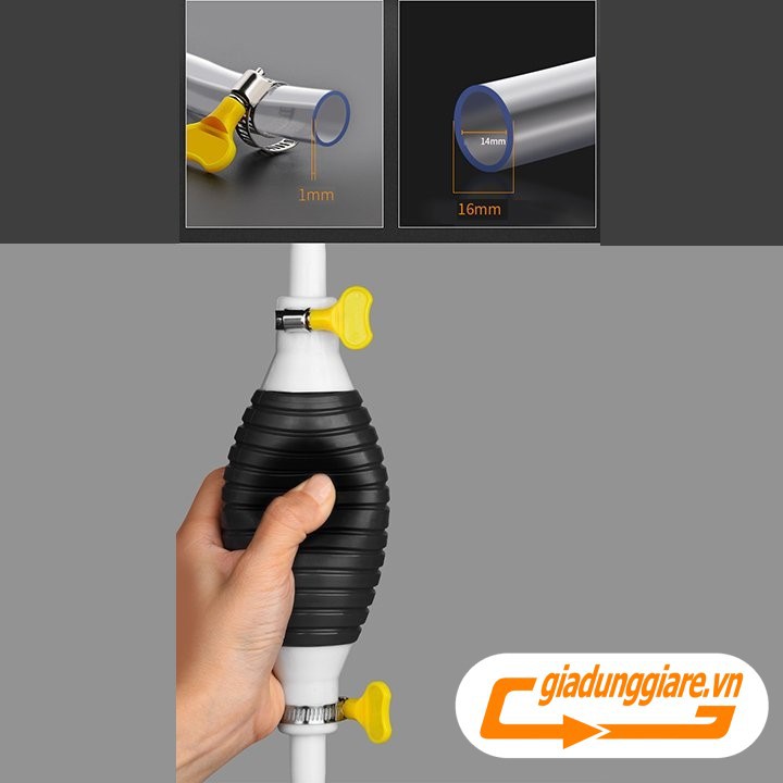 Bơm hút rượu kèm 2 khóa  Dụng cụ hút nước, xăng dầu đơn giản hiệu quả - giadunggiare.vn