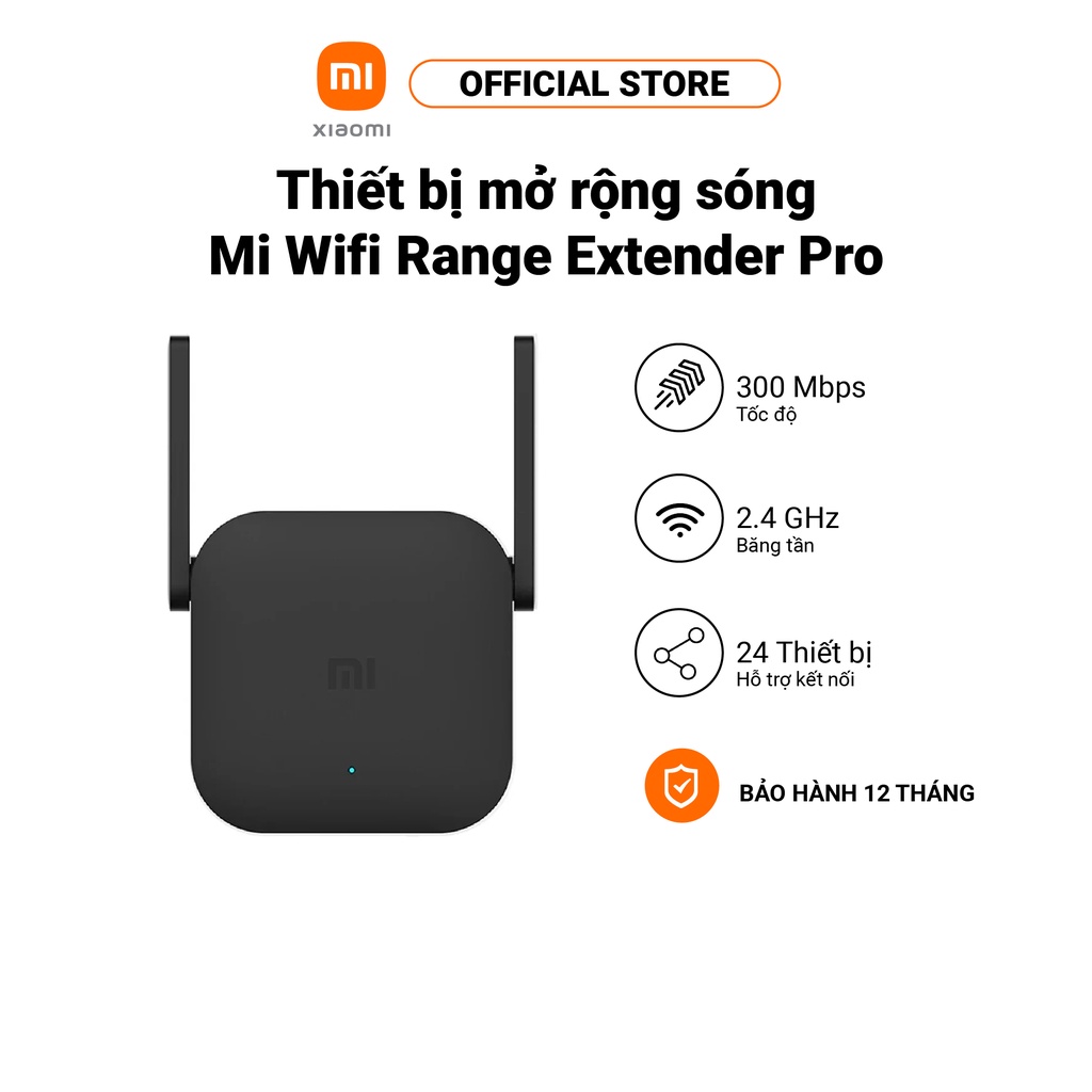 [Mã ELBAUCN1 Giảm 5%] Thiết bị mở rộng sóng Xiaomi Wifi Range Extender Pro