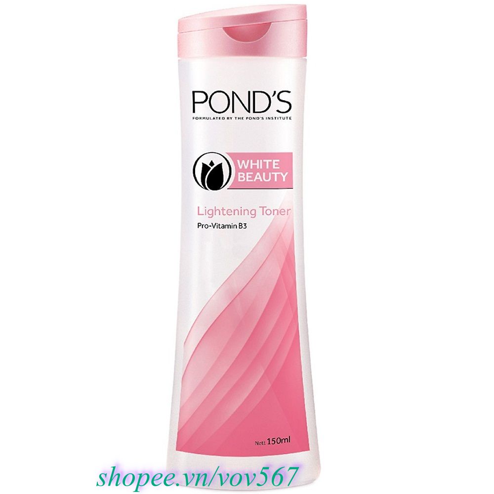 Nước hoa hồng dưỡng trắng da Ponds White Beauty Lightening Toner 150ml 100% chính hãng, vov567 cung cấp và bảo trợ