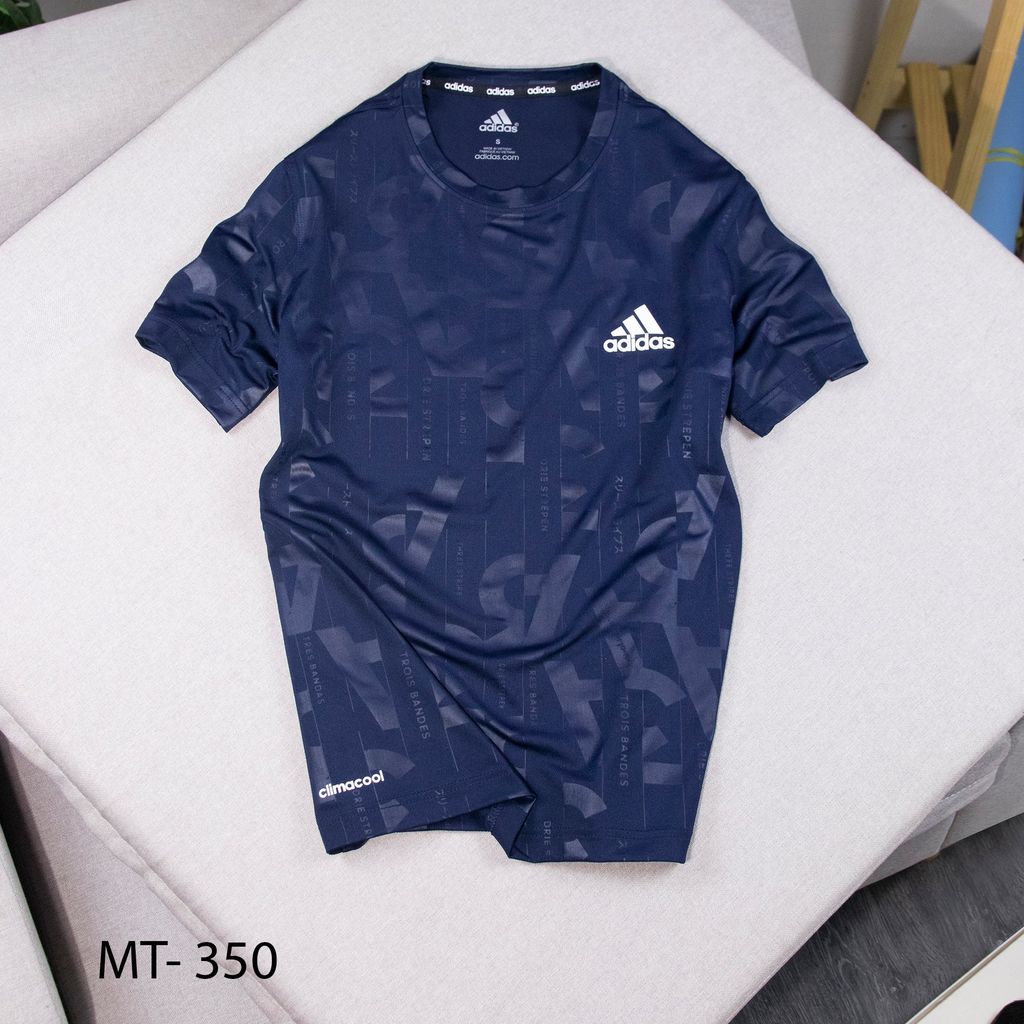 Áo thun Adidas cổ tròn chất thun poly in cao tần