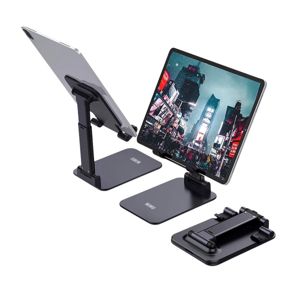 Stand/Giá Đỡ Kê Điện Thoại, Máy Tính Bảng, iPhone, iPad WIWU Nhôm Tĩnh Điện Bền Màu, Có Thể Gấp Gọn