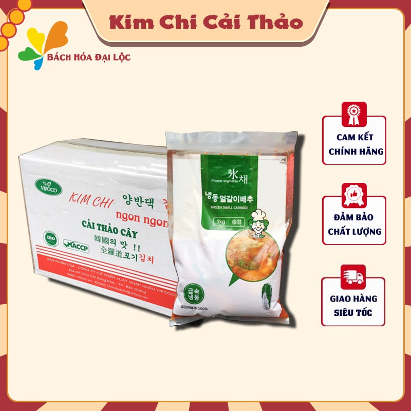 Túi 1kg Kim Chi Cải Thảo Vifoco Chuẩn Vị Hàn Quốc  ( Muối Bột ớt Chackhan, Haecham, Mắm tép ) - Chỉ giao trong Hà Nội | BigBuy360 - bigbuy360.vn