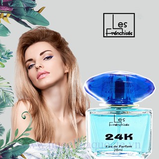[Có quà tặng] Top 10 nước hoa Nữ được yêu thích nhất 2020, Nước hoa Nữ For Her Les Frénchisés 24K Blue 28ml