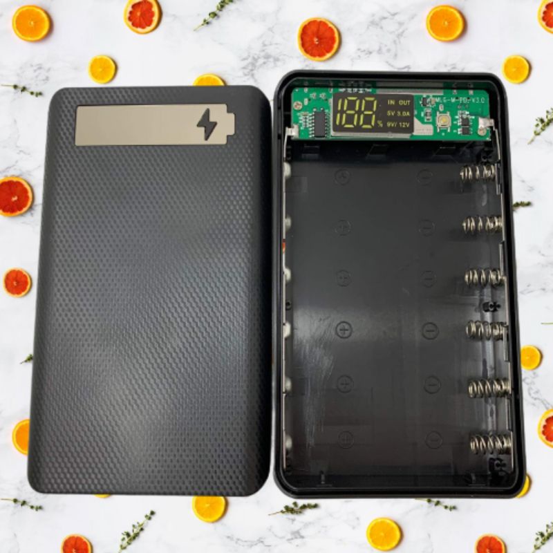 Box 6 cell pin 18650 hỗ trợ sạc nhanh 3.0