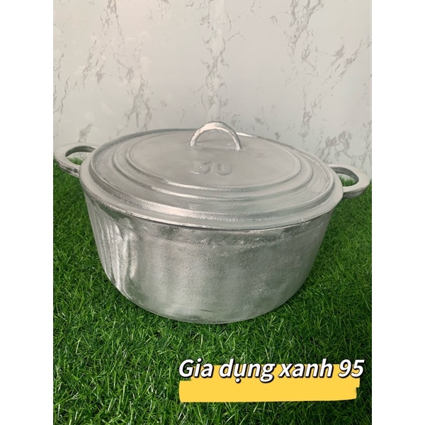 Nồi gang đúc số 30 đường kính 29cm đã doa bóng đẹp