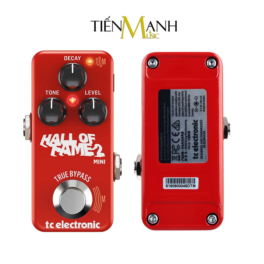 TC Electronic Hall of Fame 2 Mini Reverb Phơ Đàn Guitar - Bàn đạp Ghi-ta Bass Fuzz Effect Pedal - Chính Hãng