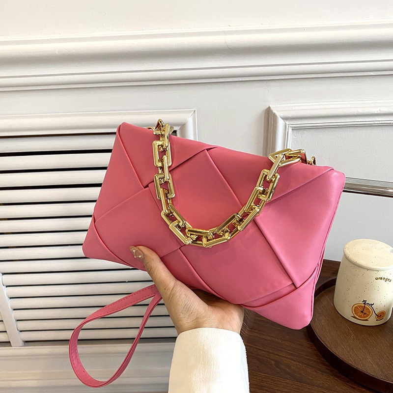 Túi Đeo JASMIN NOIR Chéo Họa Tiết Kẻ Sọc Phối Dây Xích Dành Cho Nữ