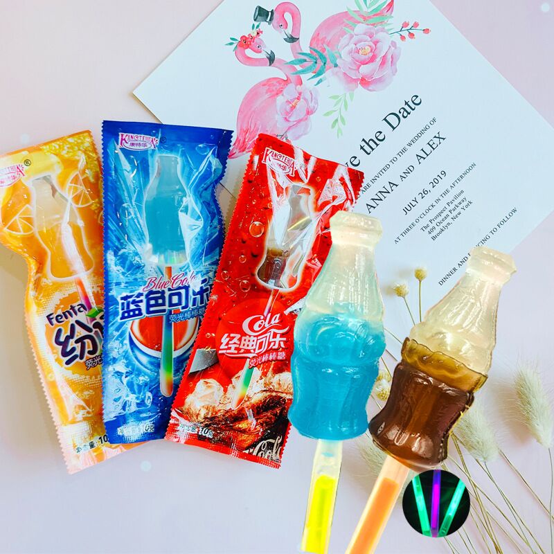 Kẹo mút coca cola phiển bản 3d phát sáng phiển bản mới