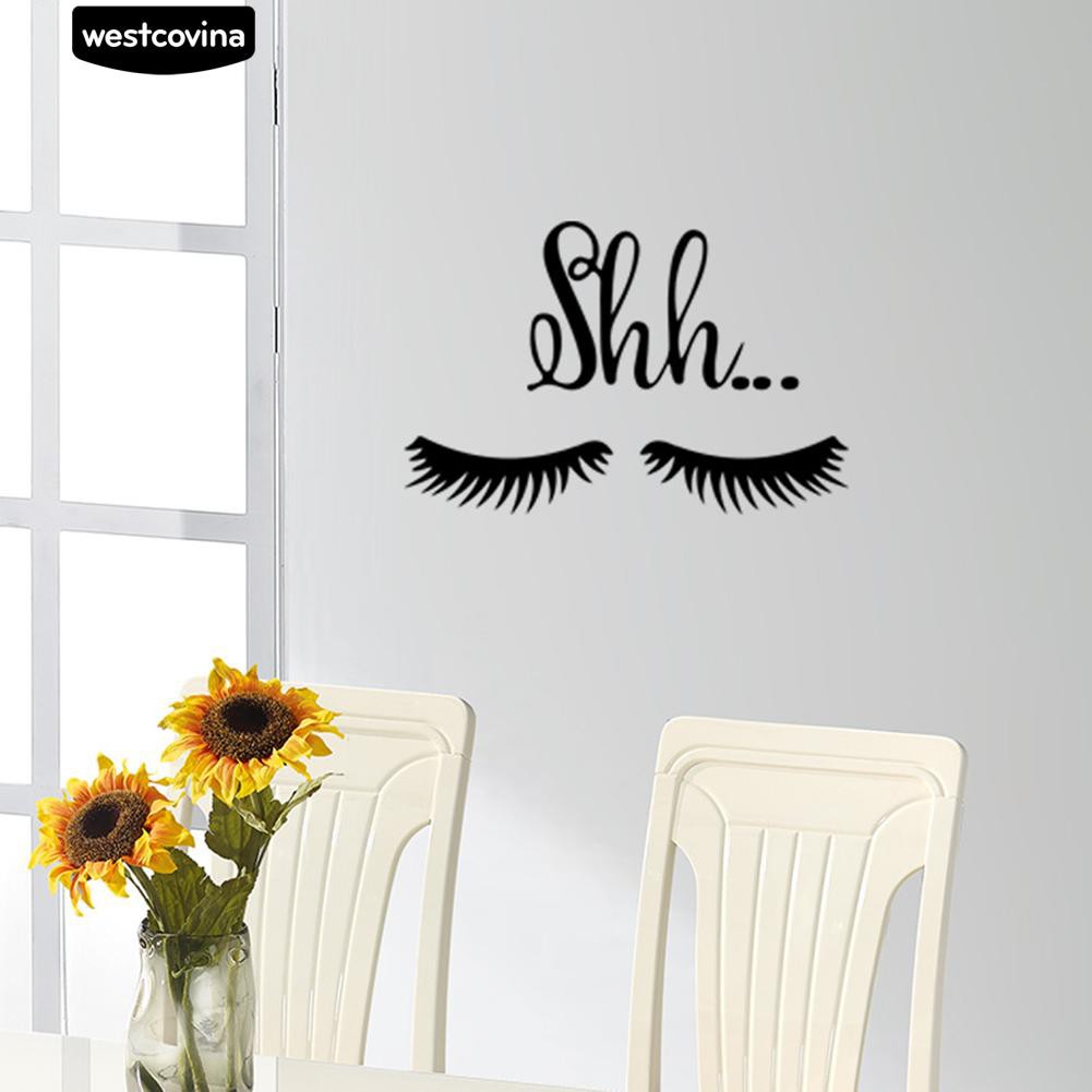 Sticker dán tường hình lông mi