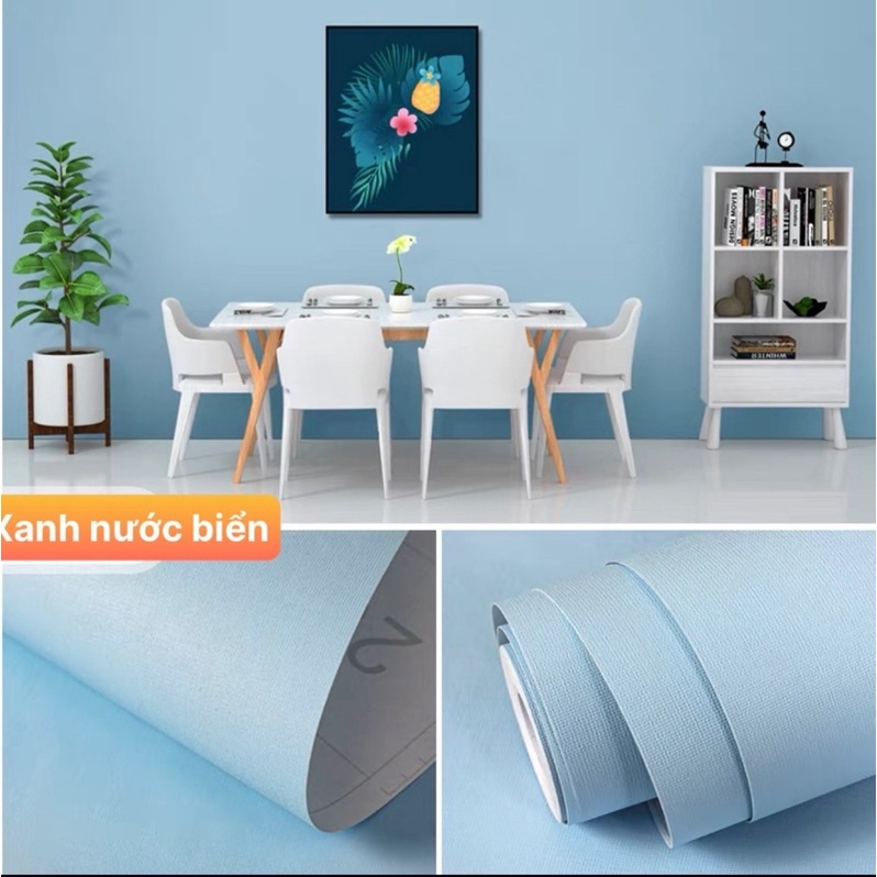 Giấy dán tường một màu, pastel _rộng 45cm,Dài 10M decal dán tường ,có keo sẵn