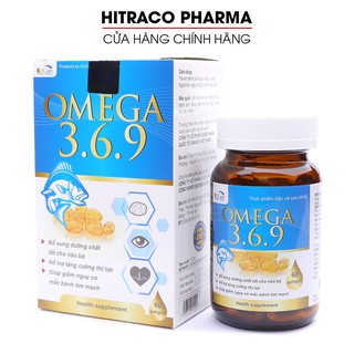 Viên dầu cá Omega 369 EUCARE bổ não, sáng mắt, khỏe tim mạch - Hộp 60 viên [Omega 369 EUCARE]