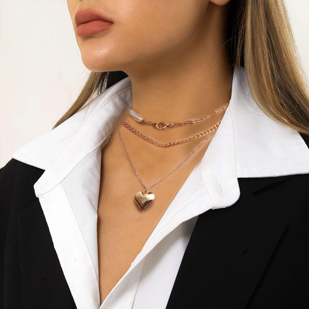 ANEMONE Vòng cổ Nhiều Tầng Phong Cách Hàn Quốc Thời Trang Cho Nữ