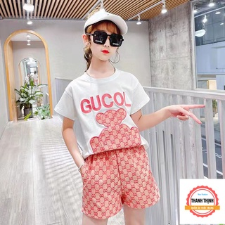 Set Bộ quần áo Cho Bé Gái Mùa Hè THANH THỊNH 18-45kg Mẫu GU. Thiết kế đẹp, đường may sắc nét.