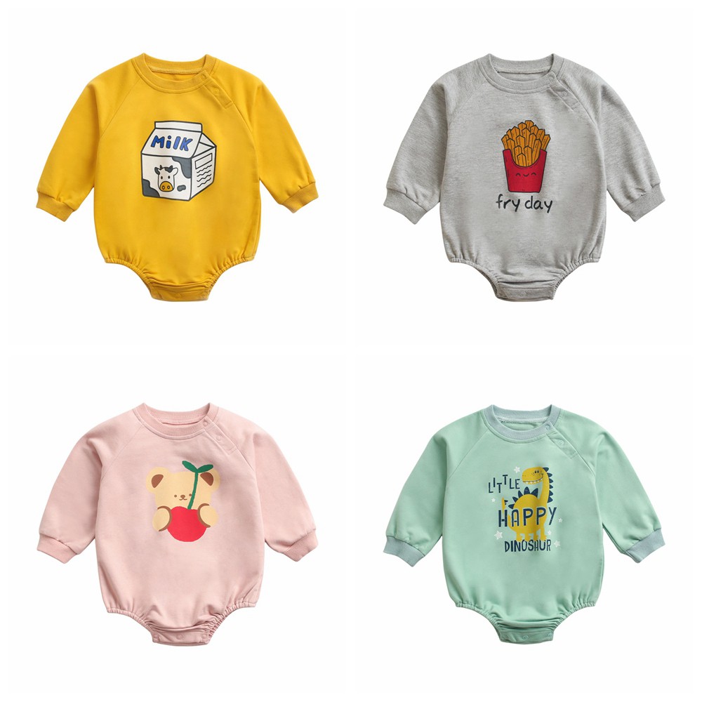 Áo Liền Quần Sanlutoz Họa Tiết Hoạt Hình Thời Trang Cho Trẻ Sơ Sinh