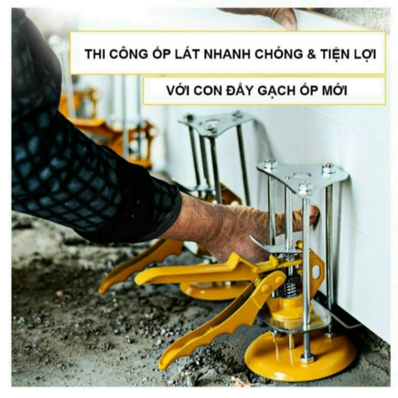 Kích nâng gạch,kích kê gạch,con nâng gạch 3 trụ