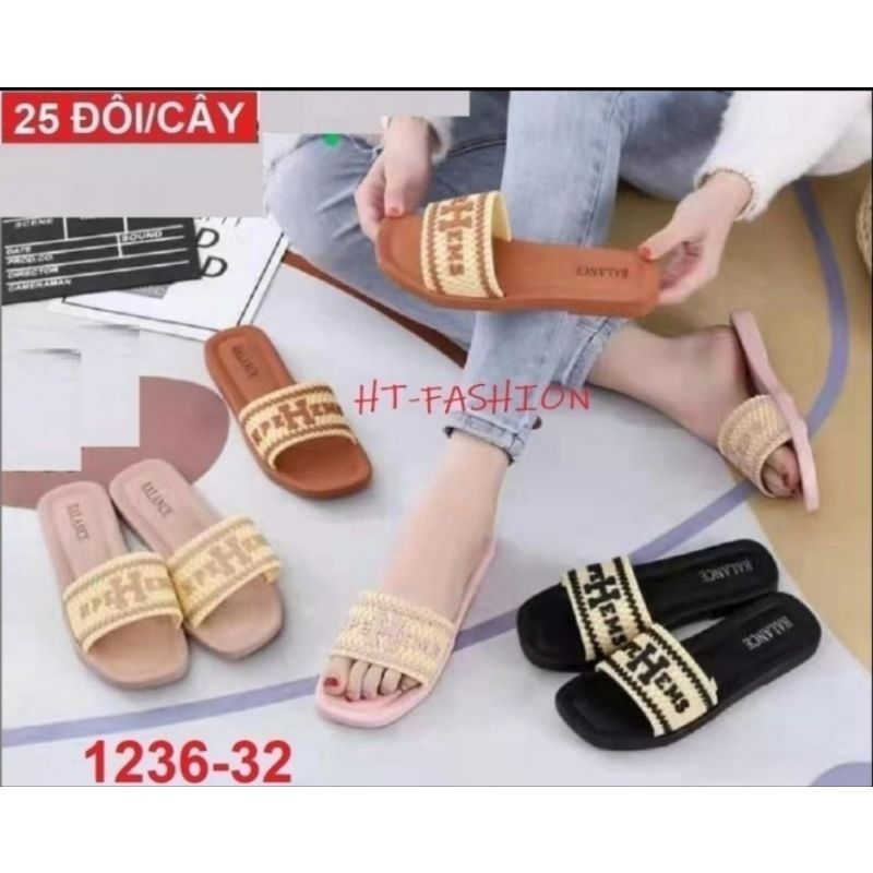 dép nhựa nữ quái ngang nhiều màu nhiều size bền đẹp