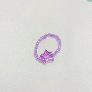 [RẺ VÔ ĐỊCH] nhẫn hạt cườm handmade trái tim/ sao
