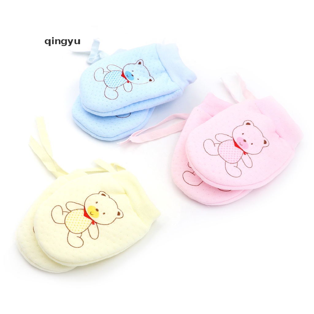 Găng Tay Chống Xước Mềm Mại Dễ Thương Cho Bé Sơ Sinh