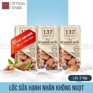 Sữa Hạt Hạnh Nhân Không Ngọt 137 Degrees - 180ml