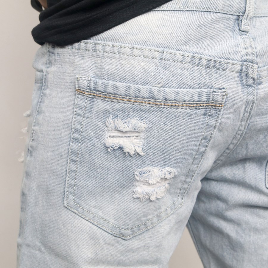 Quần short jean nam MĐ Q416 xám đậm | BigBuy360 - bigbuy360.vn