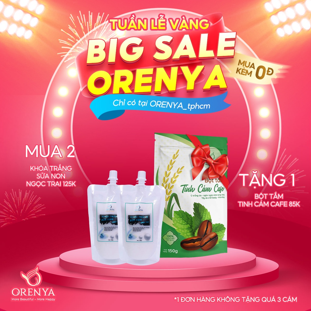 Khóa trắng sữa non ngọc trai 160GR - Kem body dưỡng thể giúp dưỡng da trắng sáng