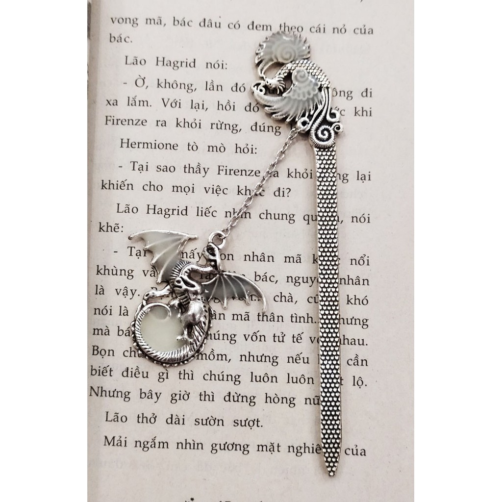 Bookmark dạ quang bạc Rồng