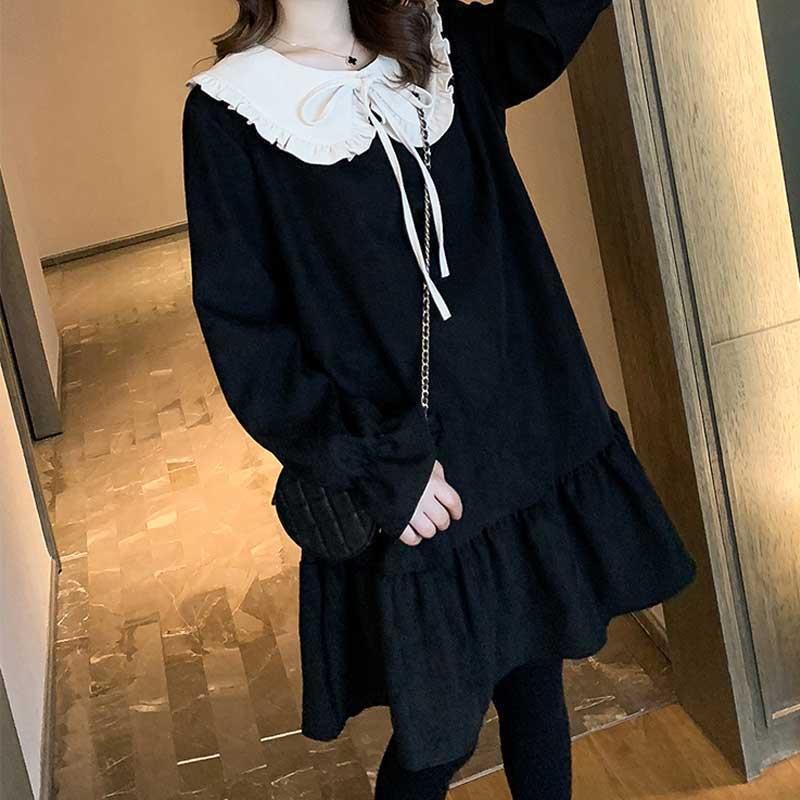 Đầm babydoll - Váy xoè cổ bèo tiểu thư ba màu xinhh | BigBuy360 - bigbuy360.vn