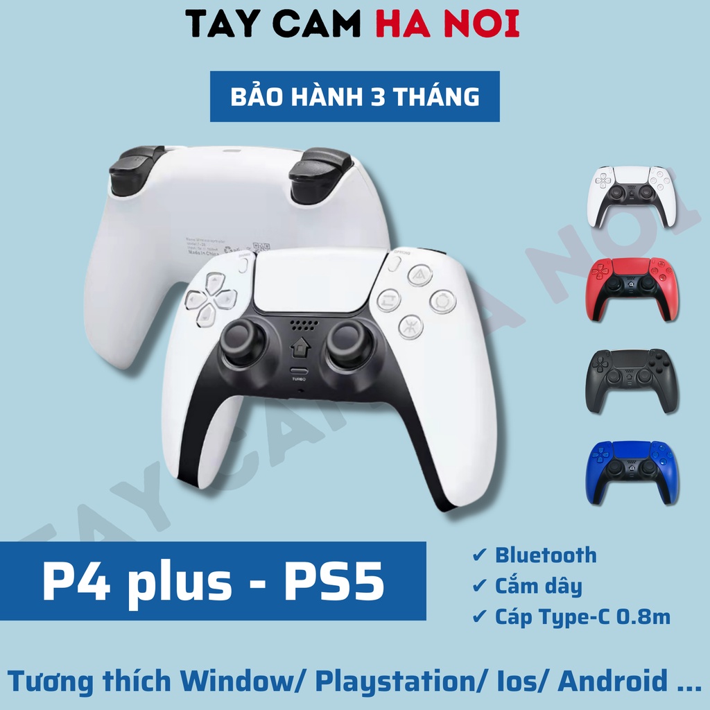 Tay cầm PS5 / P4 plus 🥇 tay cầm có dây, không dây Bluetooth cho pc, laptop, playstation, TV box, ...