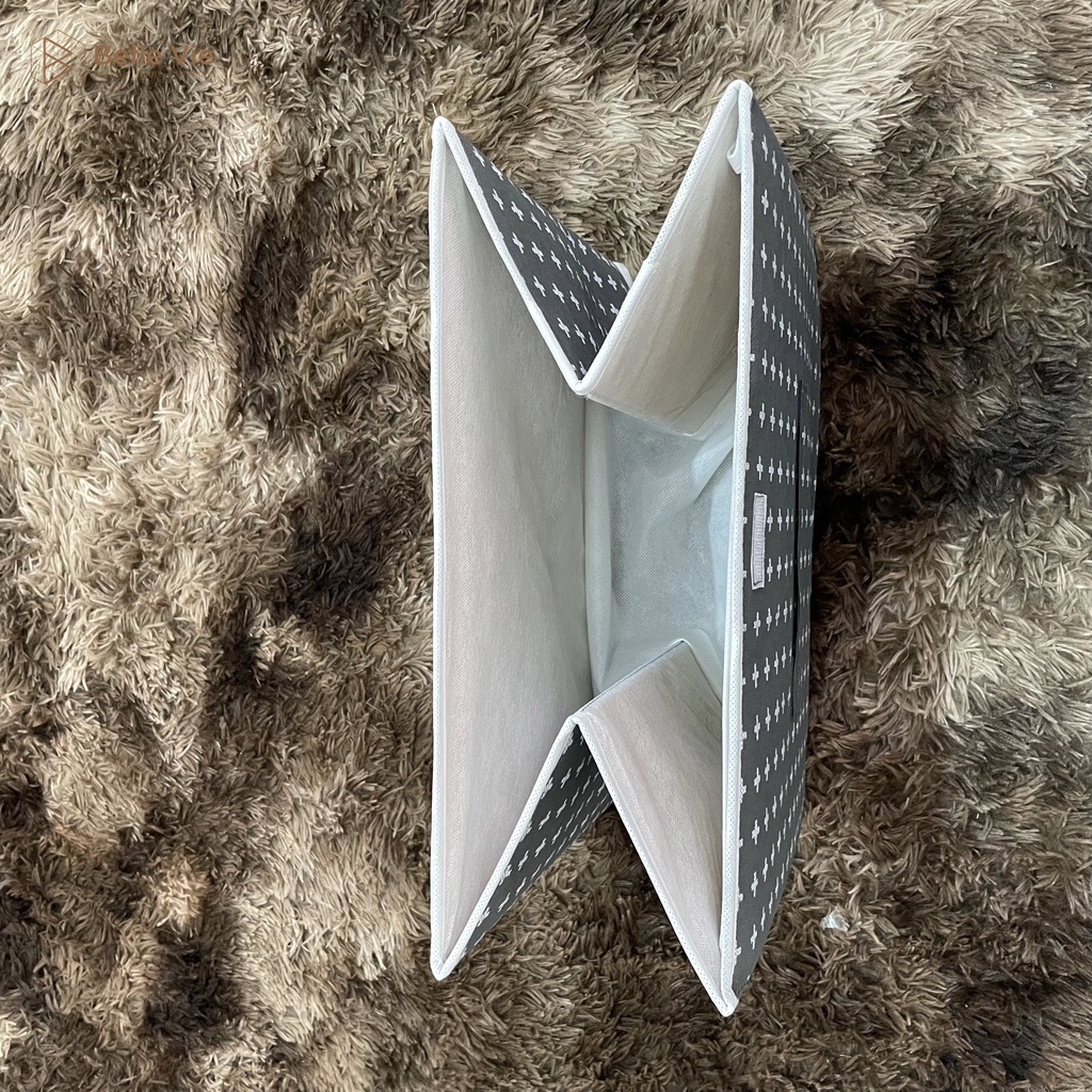 Hộp Đựng Quần Áo - Túi Đựng Quần Áo Có Nắp Gấp Gọn Vải Không Dệt Chống Nước Dày Dặn