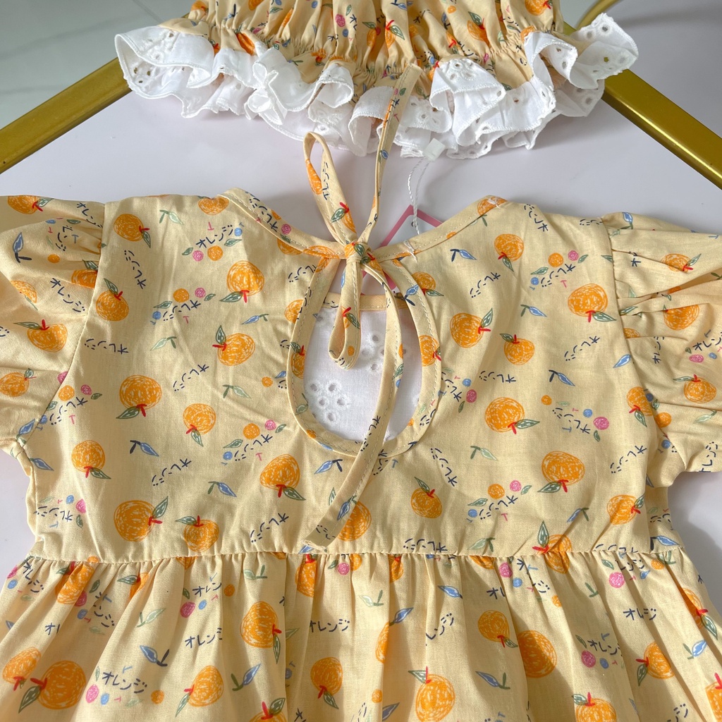 Bodysuit cho bé Nina Kids Boutique Body sơ sinh bé gái 0 24 tháng Kèm nón và giày vải
