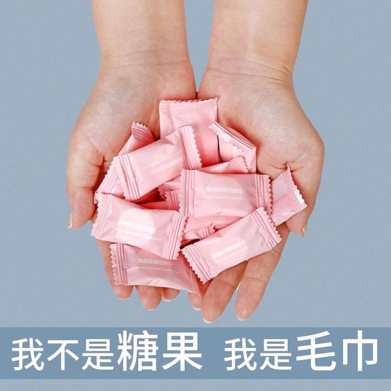 Khăn Giấy Nén Du Lịch Hình Viên Kẹo