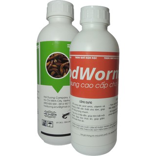 DỊCH TRÙN QUẾ CHO TÔM, CÁ, LƯƠN - CHAI 1LIT