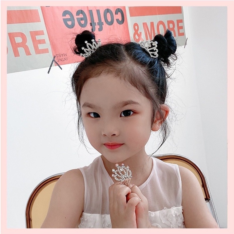 Vương Miện Công Chúa Đính Đá Dễ Thương Cho Bé Gái