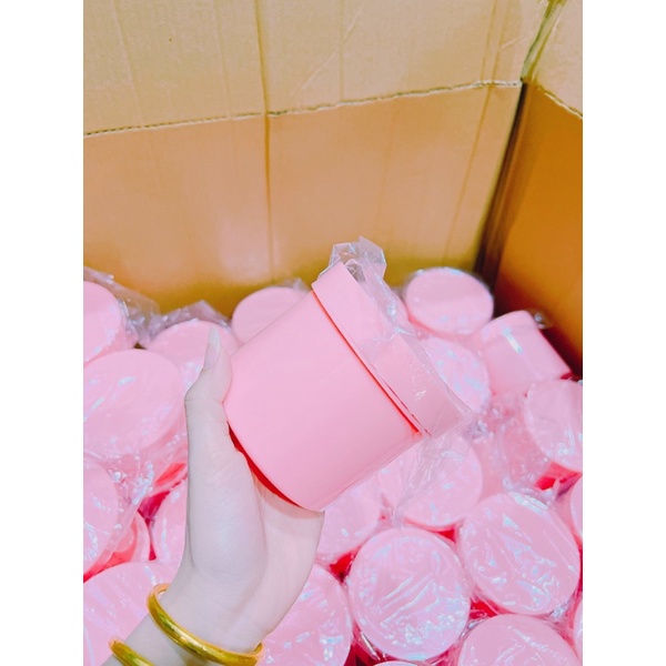 hủ nhựa đựng kem 500g màu hồng phấn ( hường )