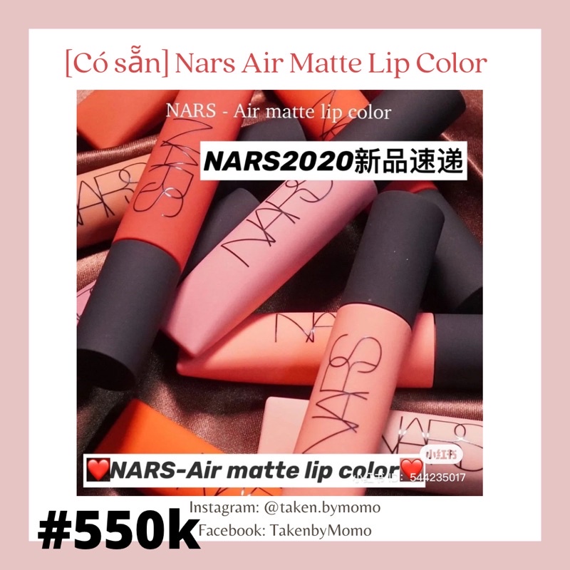 son Nars kem Air Matte Lip color