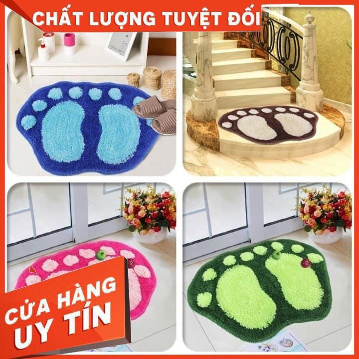 Thảm Lau Chân - Thảm Lót Hình Bàn Chân (GIAO MÀU NGẪU NHIÊN) (Tổng kho gia dụng giá tốt)