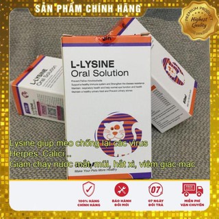 L-Lysine cho mèo bị hô hấp, herpes