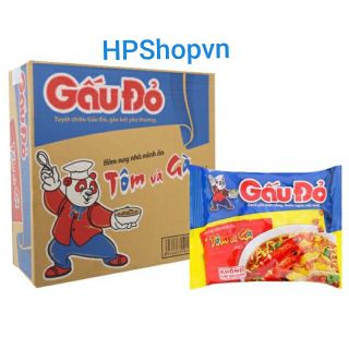 THÙNG MÌ GẤU ĐỎ TÔM VÀ GÀ 30 GÓI GIÁ BÌNH ỔN