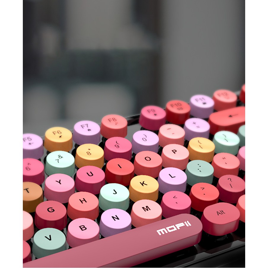 Bộ bàn phím và chuột không dây MOFii N720 MẪU MỚI màu hồng và đen cực đẹp | BigBuy360 - bigbuy360.vn