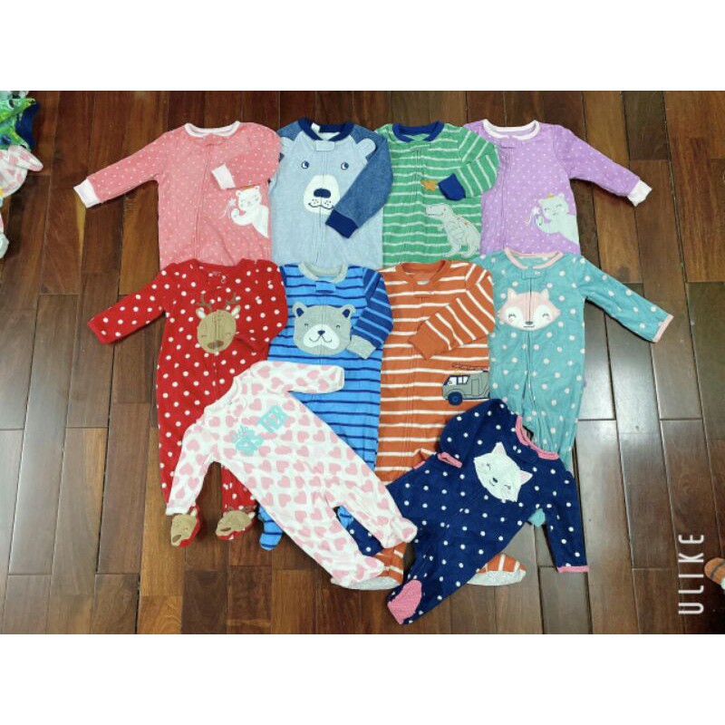 Body nỉ băng lông kéo khoá nhiều mẫu cho bé