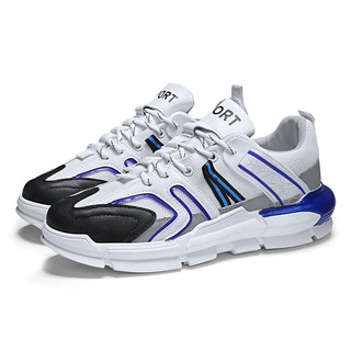 Giày Sneaker Thể Thao Nam Alami GTT01 - Viền Xanh Dương