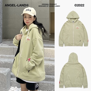 Áo Khoác Hoodie Khoá Kéo Angel-Land Signature Matcha Zip Hoodie Nỉ Bông - SZG