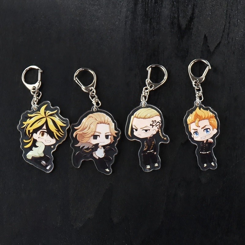 Móc khóa hình nhân vật chibi trong anime Tokyo Revengers