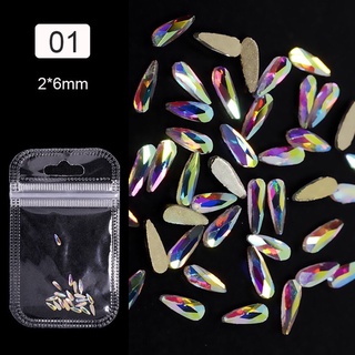 Phụ kiện đá hình trang trí nail set 5 viên