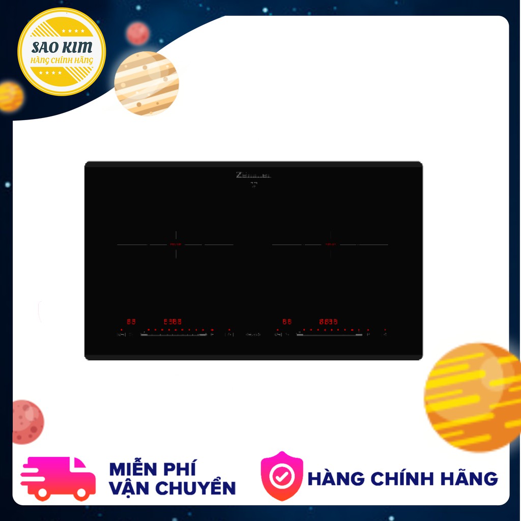 BẾP TỪ ĐÔI ZEMMER IZM 205 B - Mặt Kính Bếp Kanger - Tổng Công Suất 2 Bếp 4400W - Xuất Xứ Malaysia - Bảo Hành 3 năm