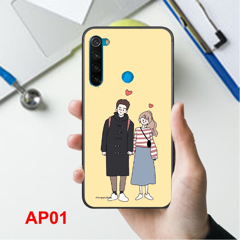 Ốp điện thoại Xiaomi Redmi Note 8 in hình cặp đôi chất lượng cao mẫu mã đẹp