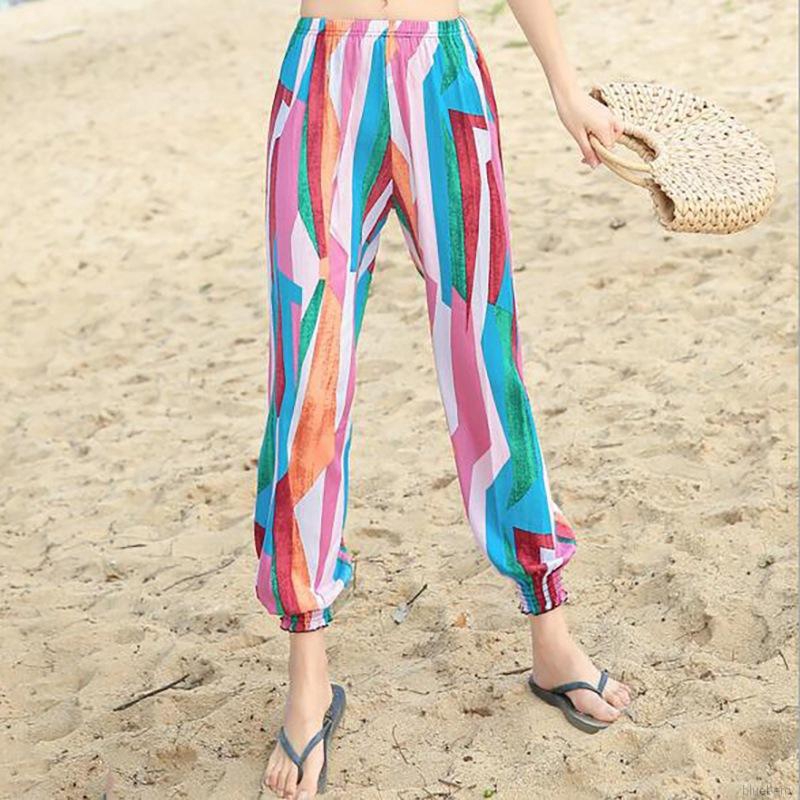 [Mã FAMAYWA giảm 10K đơn 50K] Quần Dài Ống Rộng In Họa Tiết Phong Cách Bohemian Dành Cho Nữ | BigBuy360 - bigbuy360.vn